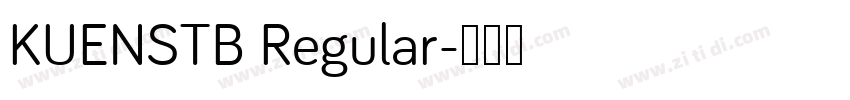 KUENSTB Regular字体转换